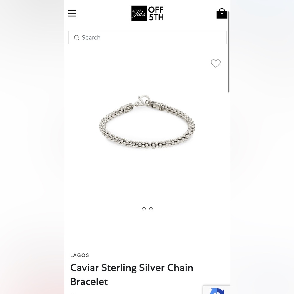 LAGOS Caviar Sterling Silver Chain Bracelet